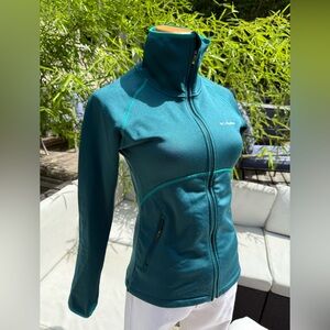Columbia W’s Deep Teal Performance Fleece Zip brilliant color, smooth